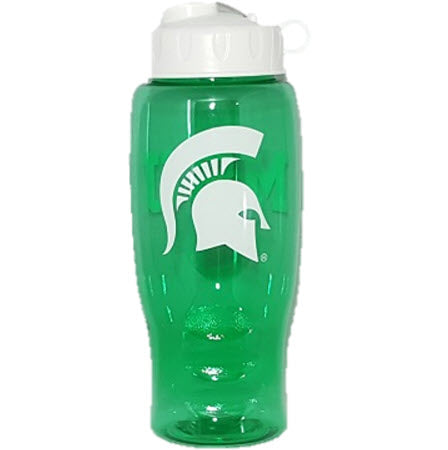 Michigan State SPARTY Tervis Tumbler Water Bottle Flip-Top Lid & Loop USA