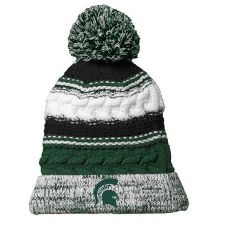 Michigan State Spartans PomPon Knit Beanie