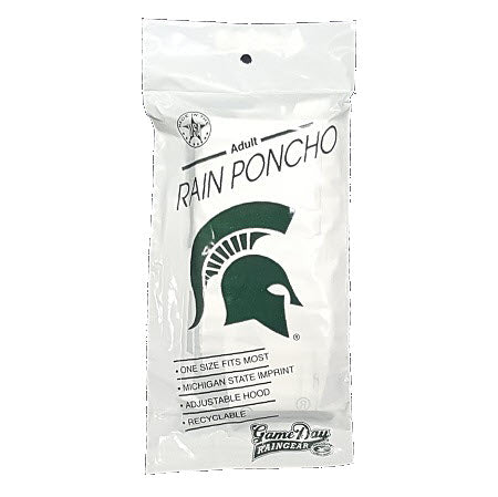 Michigan State Spartans Adult Rain Poncho