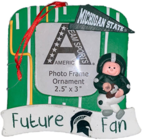 Michigan State Spartans Future Fan Photo Ornament