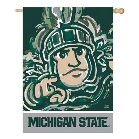 Michigan State Spartans Garden Flag