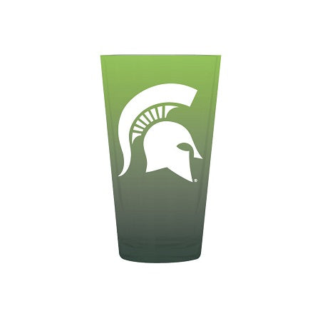 Michigan State Spartans Ombre Pint Glass