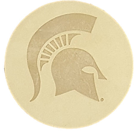 Michigan State Spartans Natural Leather Coaster