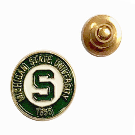 Michigan State Spartans Lapel Pins Block S Circle