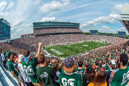 Michigan State Spartans Postcard - Stadium Game Day